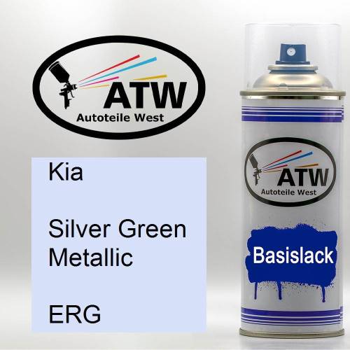 Kia, Silver Green Metallic, ERG: 400ml Sprühdose, von ATW Autoteile West.